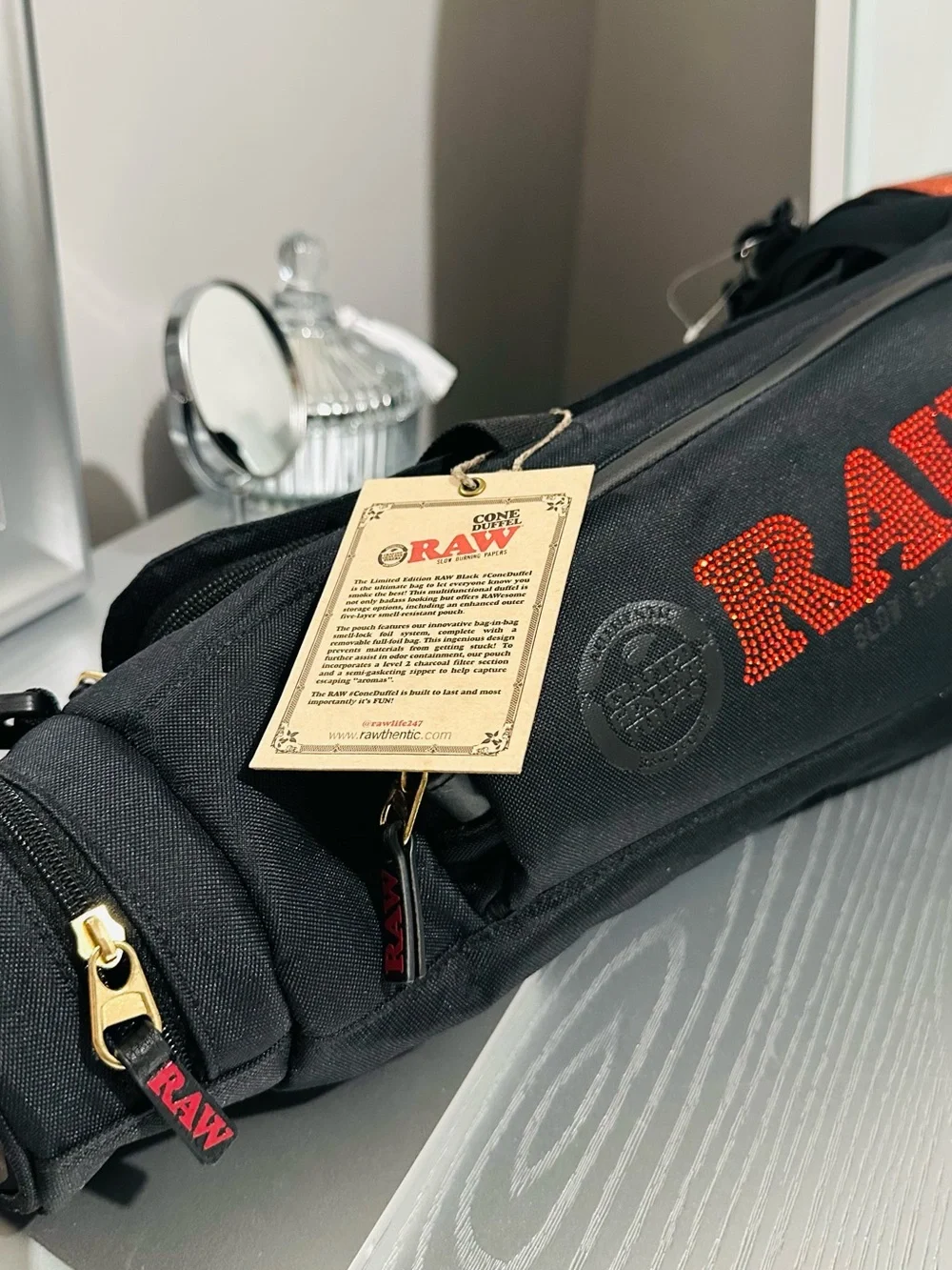RAW Black Cone Duffel Bag LARGE water proof LIMITED EDITION